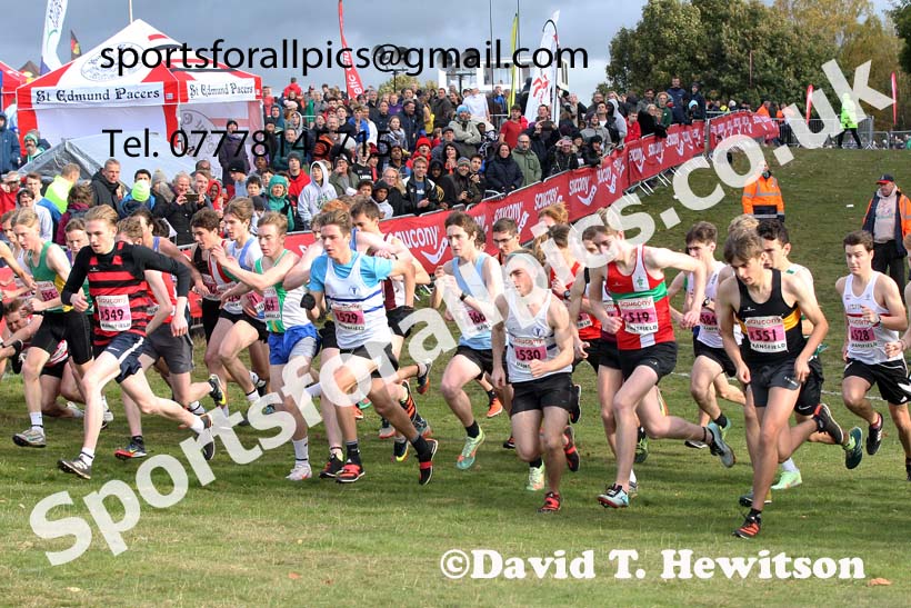 Junior mens 2021 National Cross Country Relays, Berry Hill Park, Mansfield. Photo: David T. Hewitson/Sports for All Pics